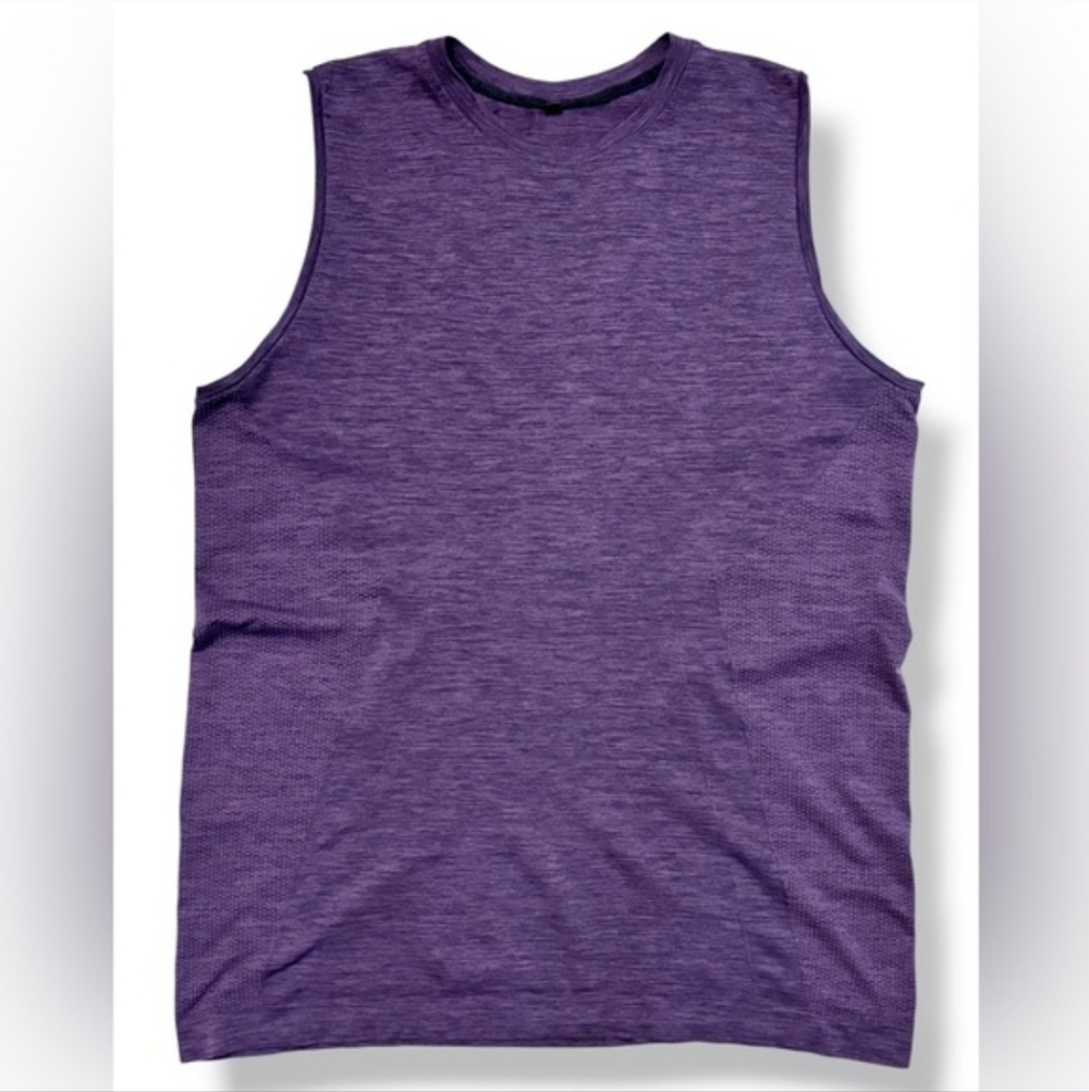 ALPHALETE Purple Crew Neck Tank Size Large